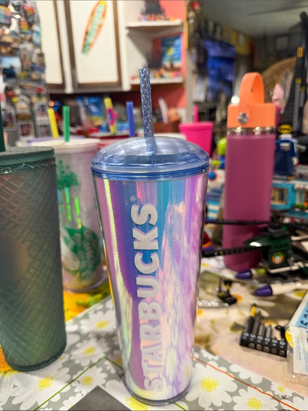 Starbucks Holographic Purple Tumbler